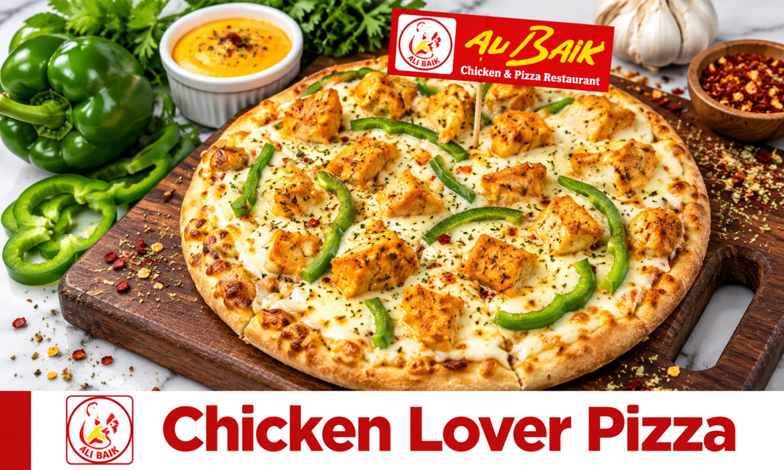 Chicken Lover Pizza from Ali Baik
