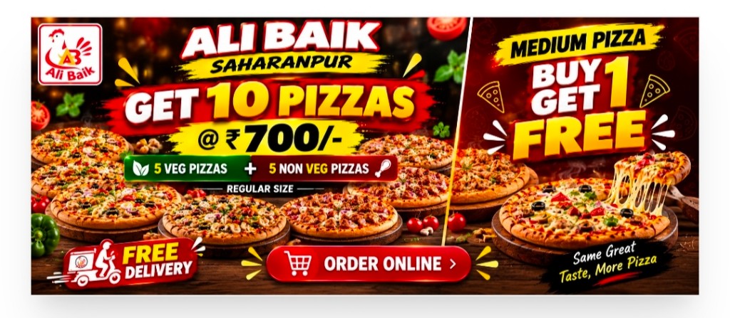 Get 10 regular pizzas, 5 veg and 5 non-veg, for ₹700